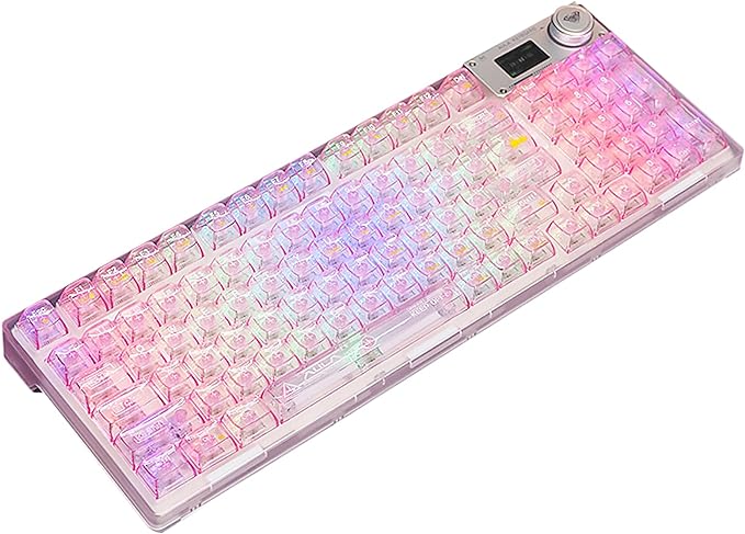 Lovely Aula Custom Transparent Keyboard